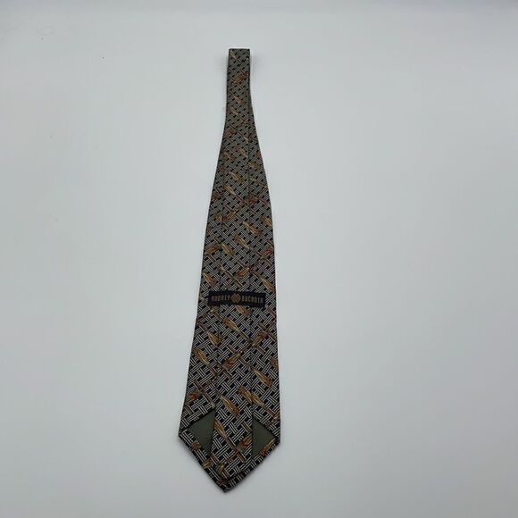 Boat oar 100% silk Audrey Buckner necktie - Picture 5 of 5